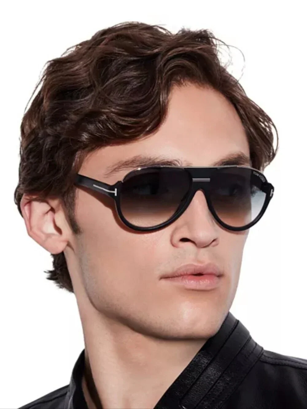 Tom Ford Dimitry Flat Top Aviator Sunglasses, 61mm